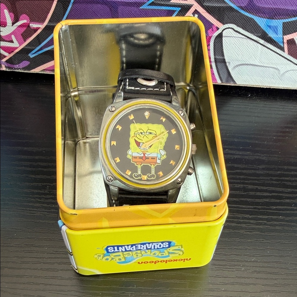 Nickelodeon Yellow SpongeBob SquarePants Tin